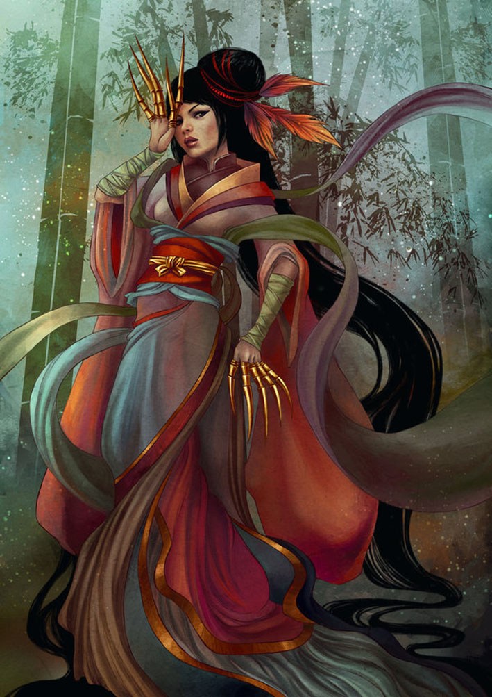 诱惑魅力的中国风插画艺术