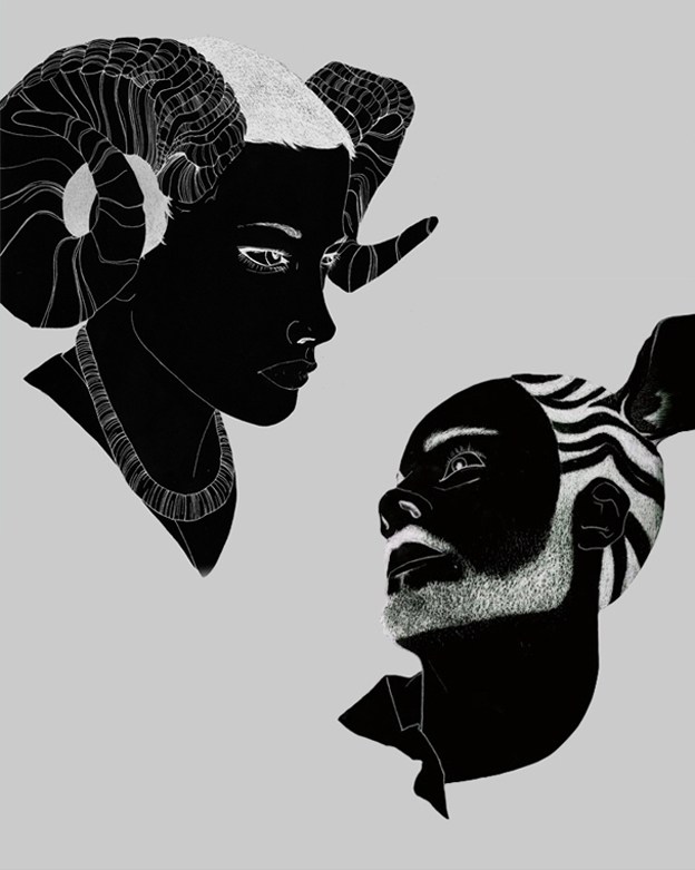 时尚清雅的概念插画艺术