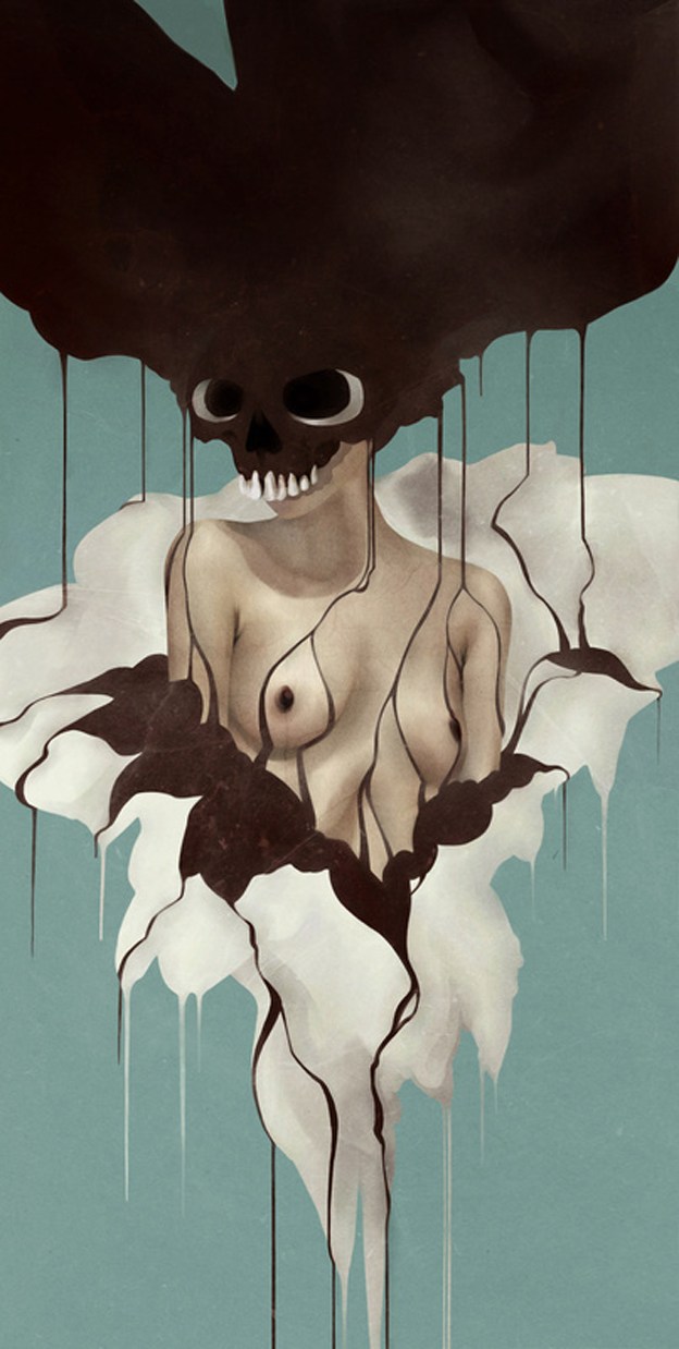 时尚清雅的概念插画艺术