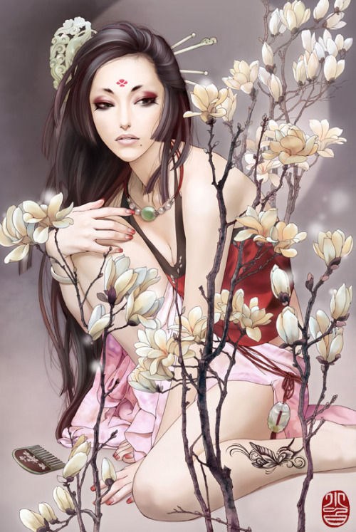 “醉迷”人物插画欣赏