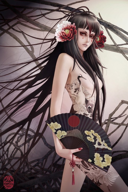“醉迷”人物插画欣赏
