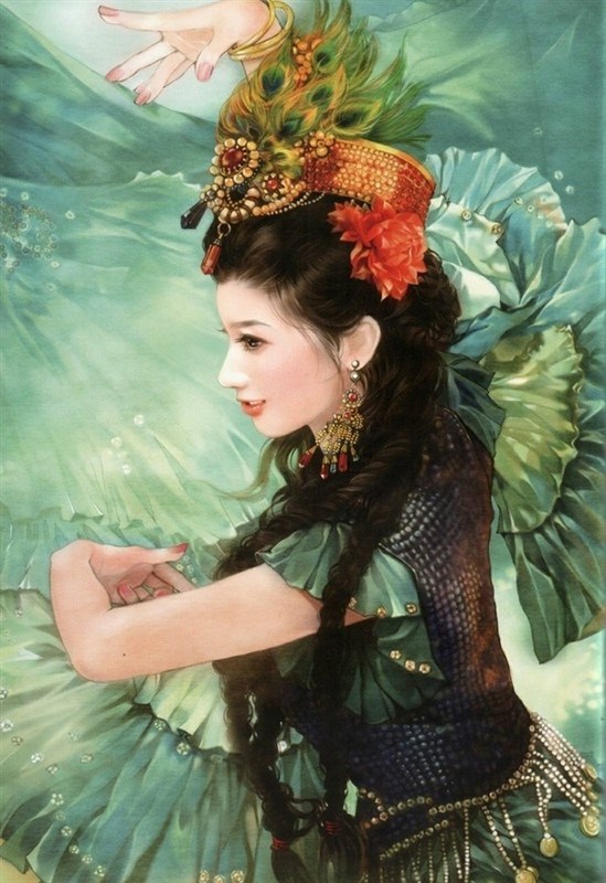 五十六个民族由唯美的插画形式表现《二》