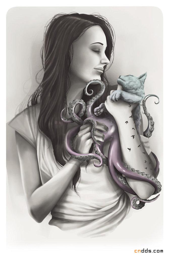 国外设计师色彩鲜明的人物插画设计欣赏