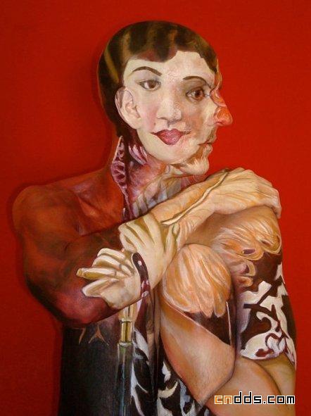 画在人体的名画