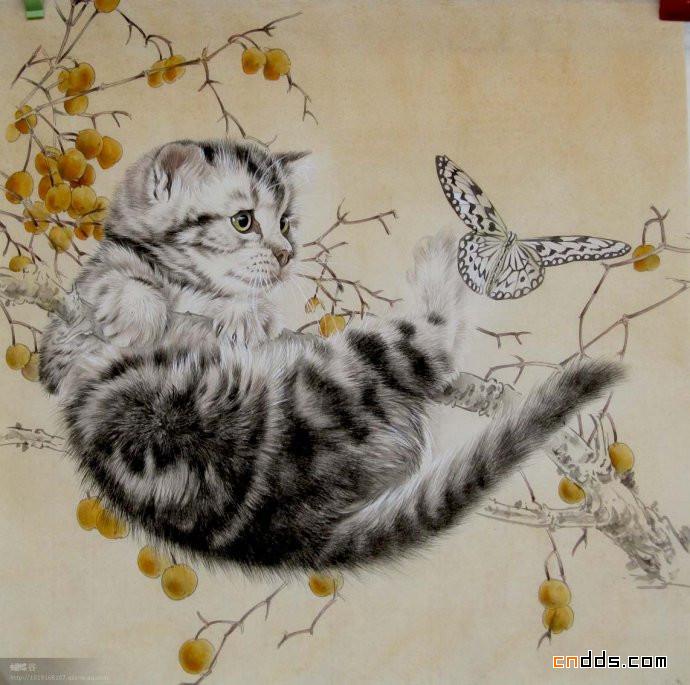 李喆工笔画作品欣赏