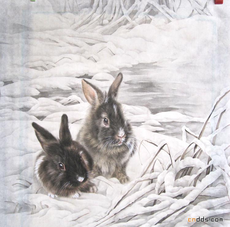 李喆工笔画作品欣赏