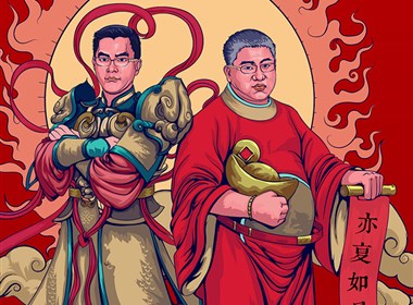 “霸气”中国风鸡年年画