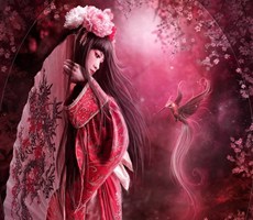 哥特风-葡萄牙Oana Dias人物插画
