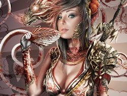 绚丽多彩的CG人物插画