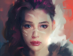 一组女人的肖像插画作品欣赏