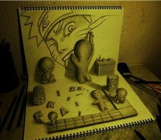 绘画即骗术——超强3D立体手绘