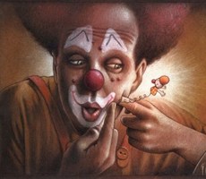 惊爆眼球讽刺社会的超现实插画