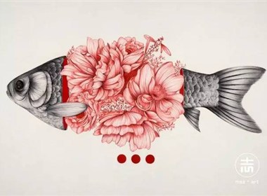 细腻柔和的花鸟虫鱼和美女插画