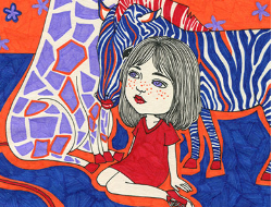 卡通风格的插画作品