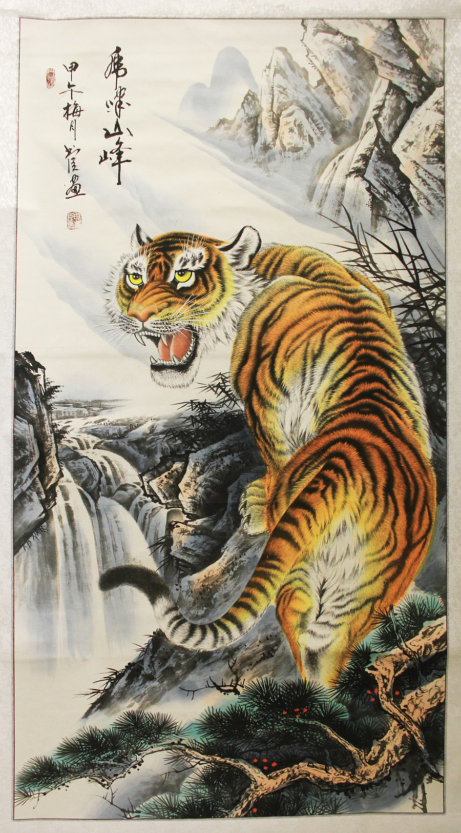 中国风-毛笔画-赵国古城从画者