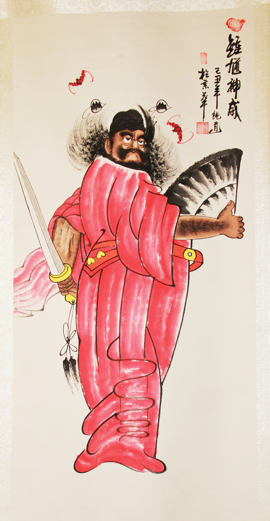 中国风-毛笔画-赵国古城从画者