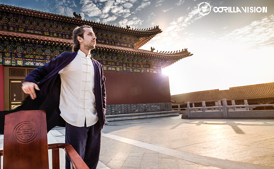中国风老外唐装汉服家具摄影古典人像功夫皇宫