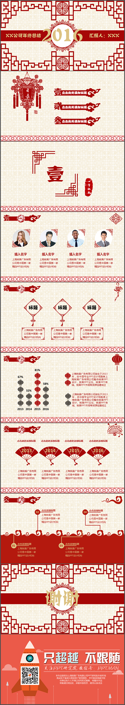 中国风创意年终汇报