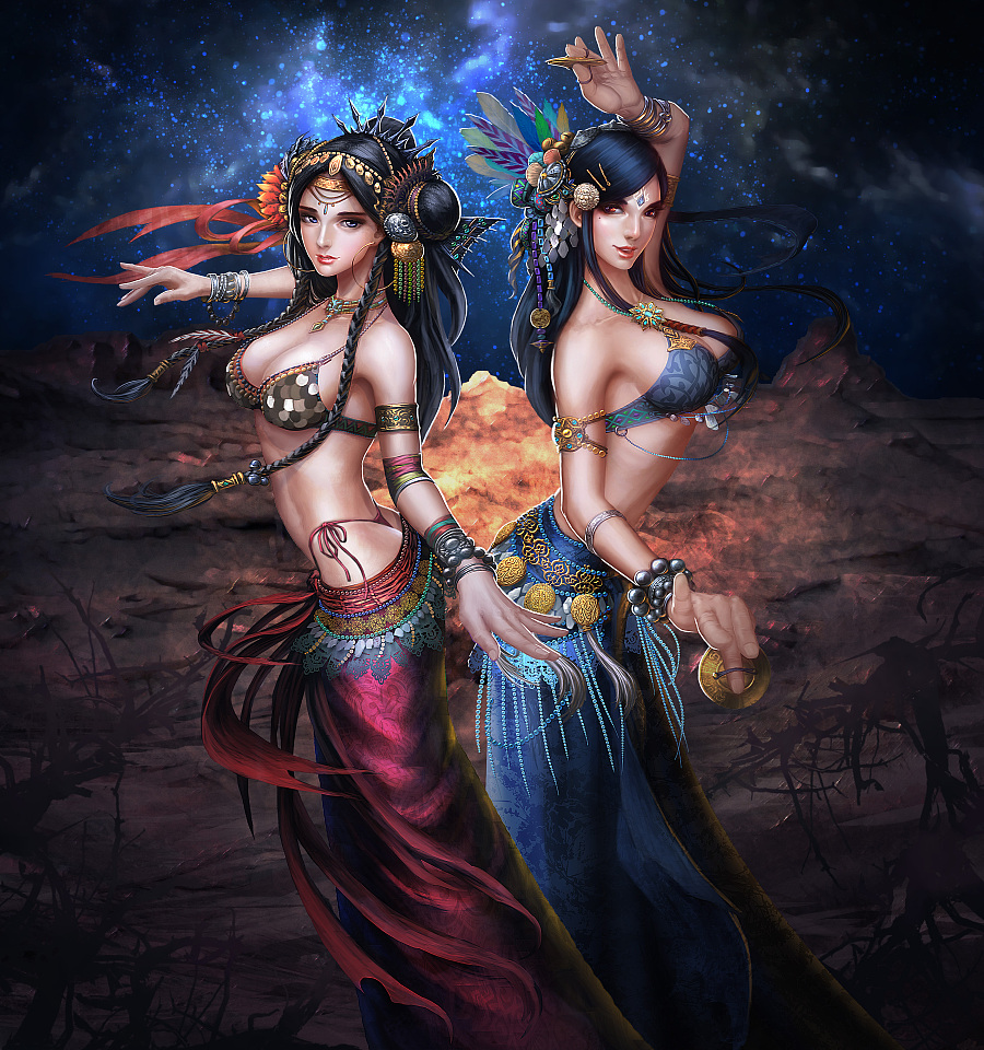 查看《一些中国风的图，但还是比较欧美的感觉》原图，原图尺寸：3750x4000