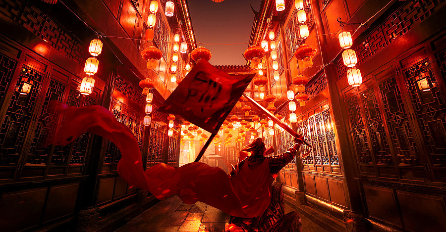 中国风海报 调色练习（附gif）