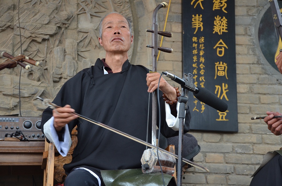 中国关中风二胡人物摄影
