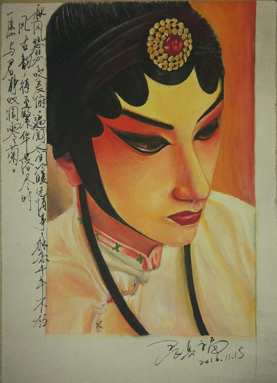 查看《【手绘】喜欢的中国风》原图，原图尺寸：966x1335