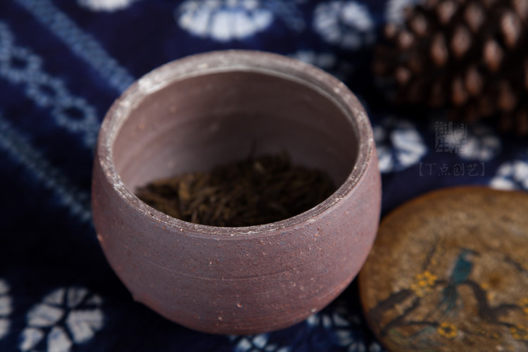 查看《【丁点创艺】景德镇手工粗陶茶具中国画风手绘茶叶罐 茶仓》原图，原图尺寸：750x500