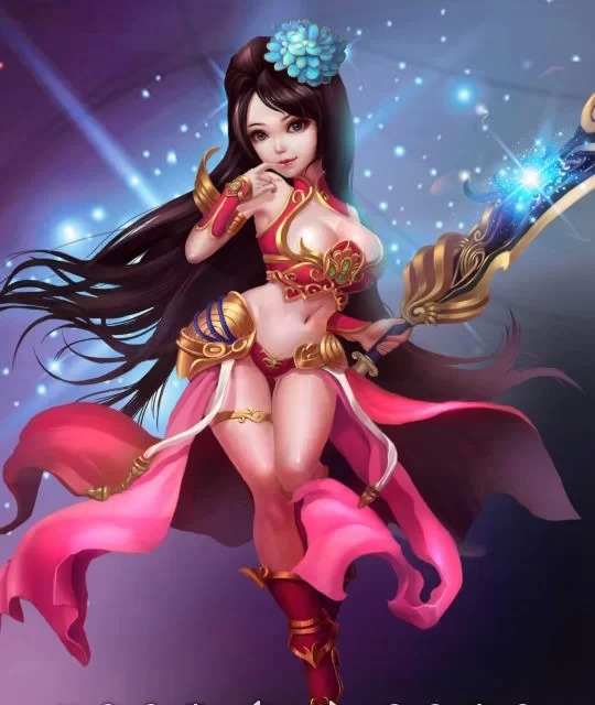 查看《中国风Q版原画女剑士》原图，原图尺寸：540x640