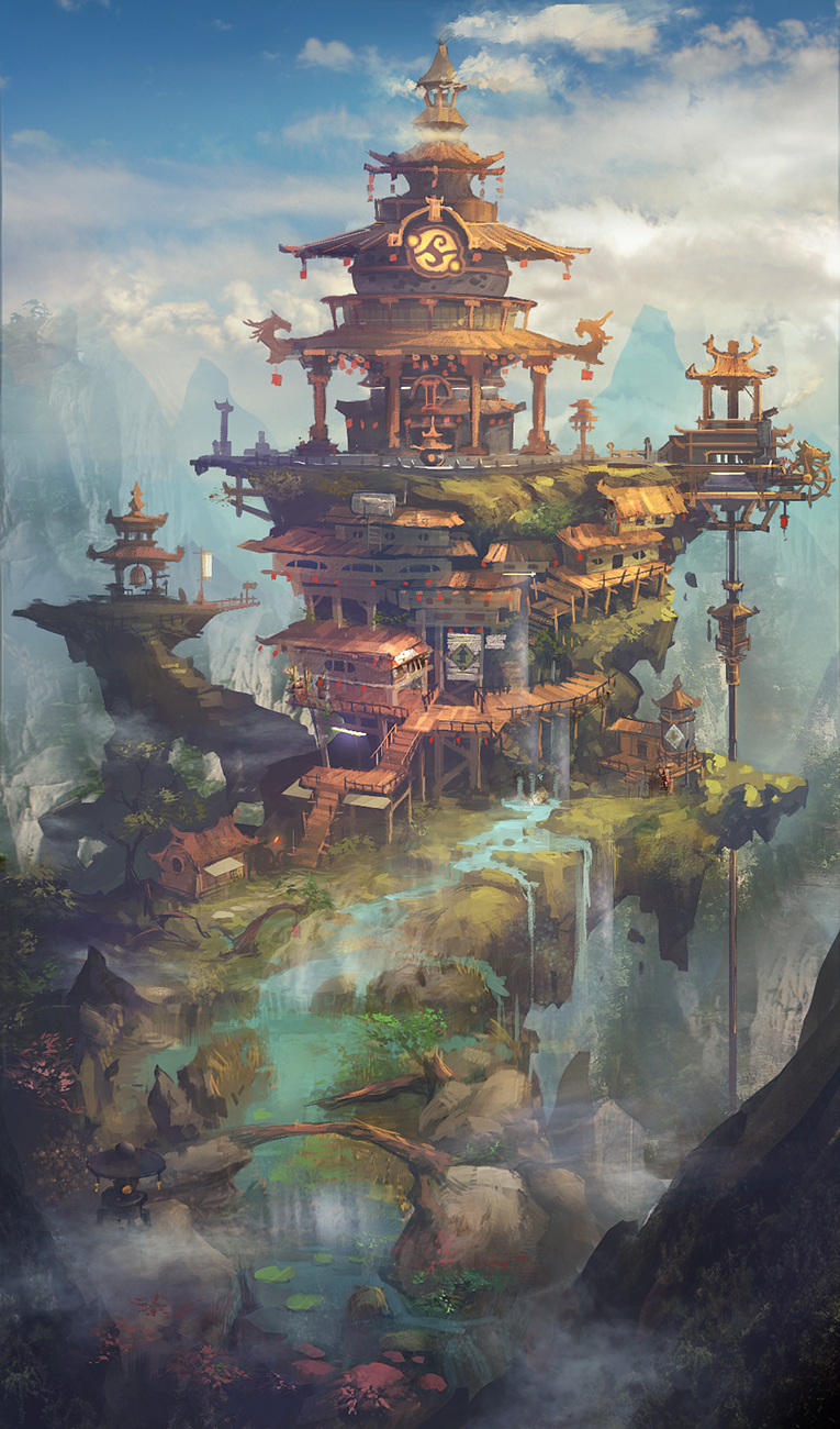 【中国风 概念设计 插图】