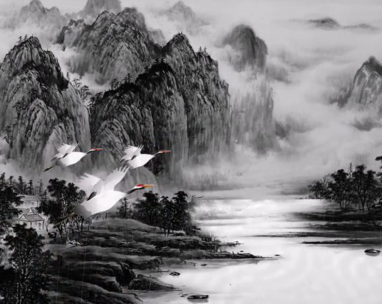 中国风视频动画（梅兰竹菊）