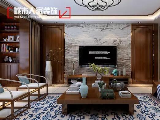 齐悦国际170㎡中式风格效果