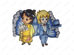 海尔兄弟，中国风的两兄弟卡通动漫设计 