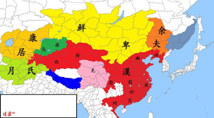 中国历代版图--汉朝