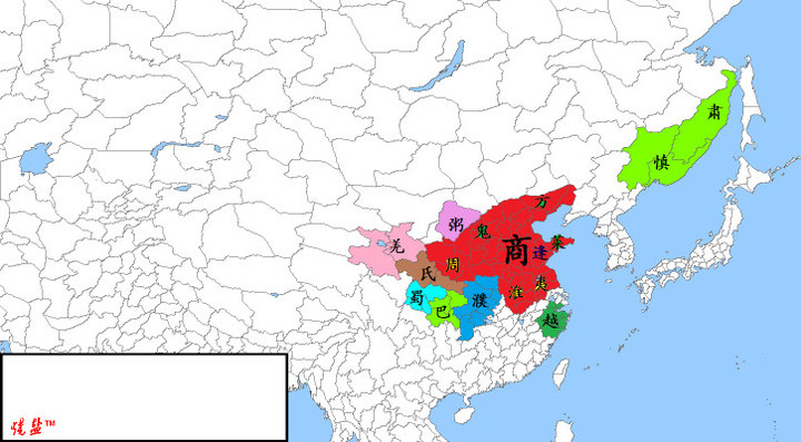 中国历代版图--夏朝至汉代