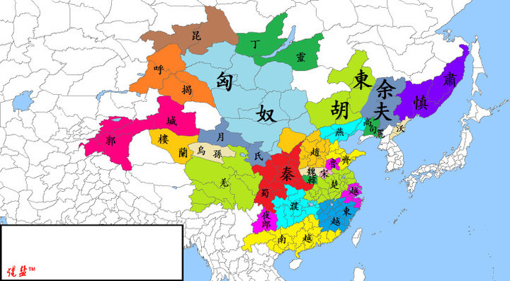中国历代版图--夏朝至汉代