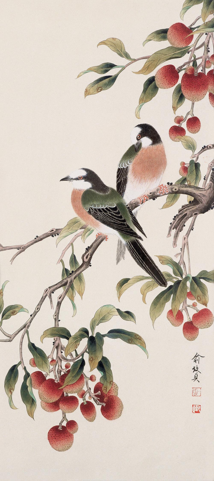 精美的俞致贞工笔画艺术作品