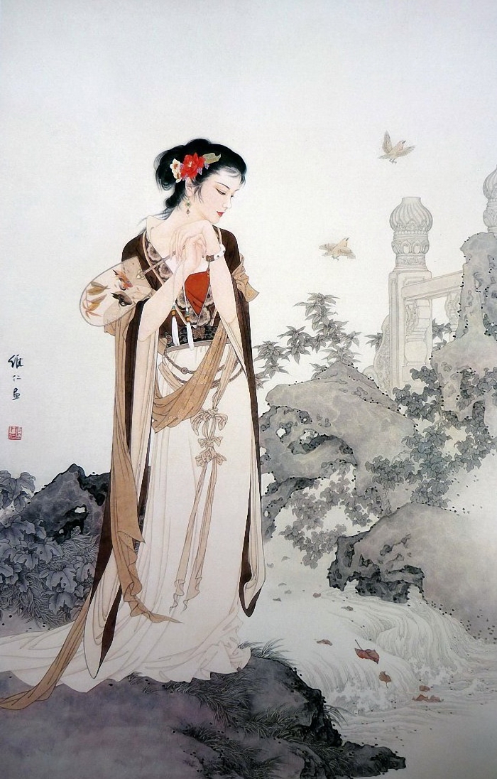 唯美的中华画笔神韵绘画作品