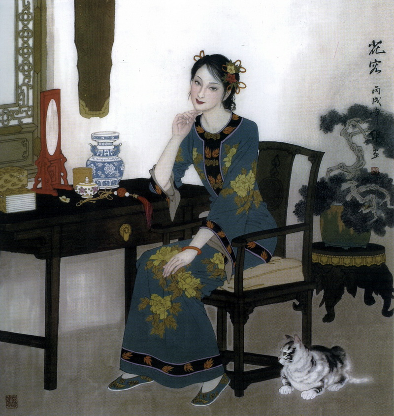 唯美的中华画笔神韵绘画作品