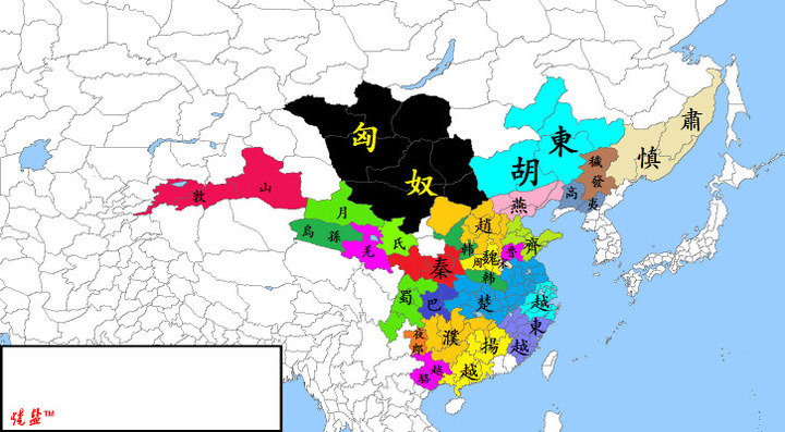 中国历代版图--夏朝至汉代