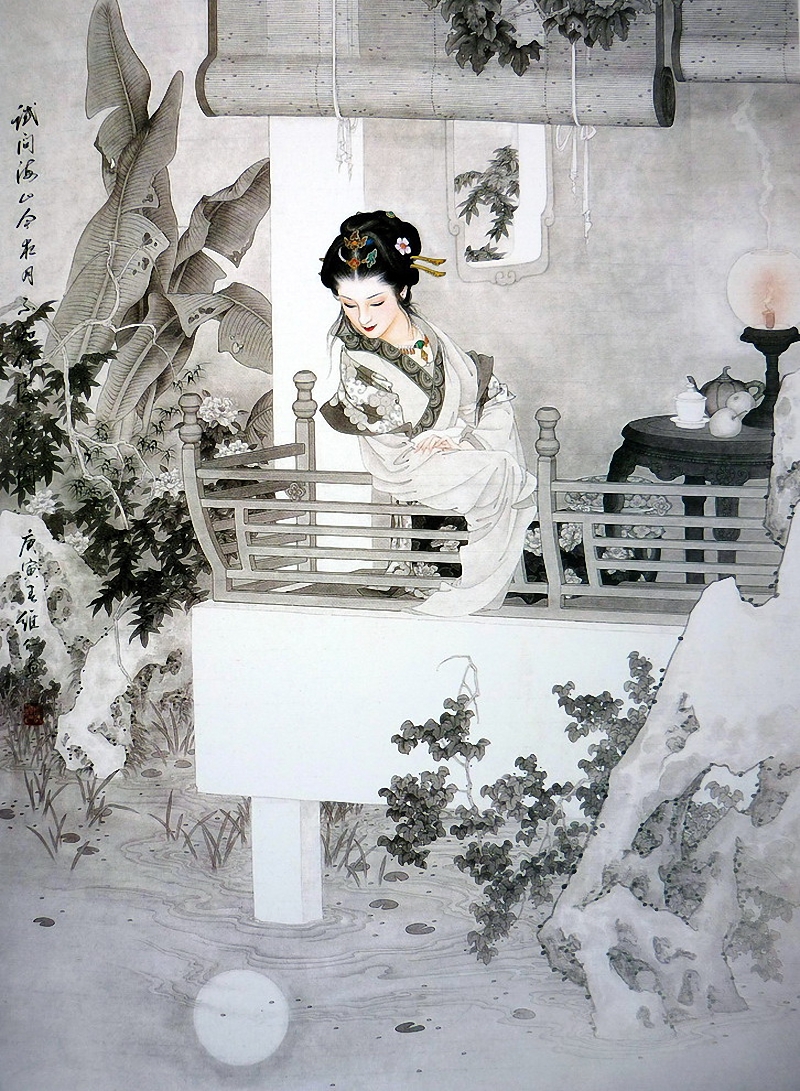 唯美的中华画笔神韵绘画作品