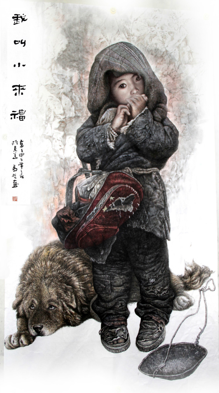 马哲中国人物绘画艺术作品