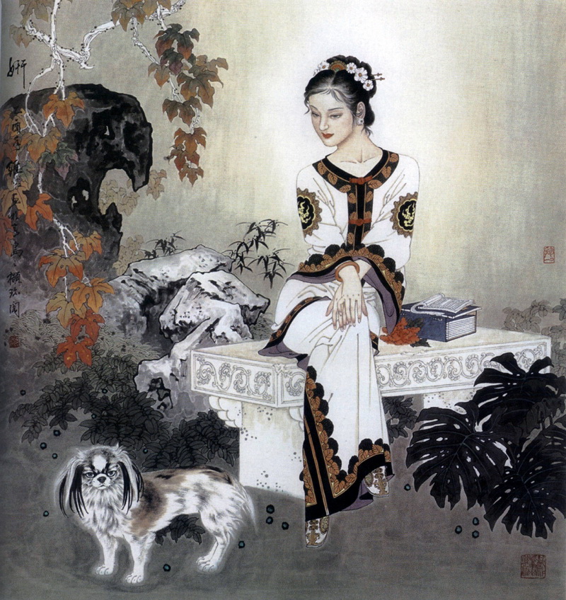 唯美的中华画笔神韵绘画作品