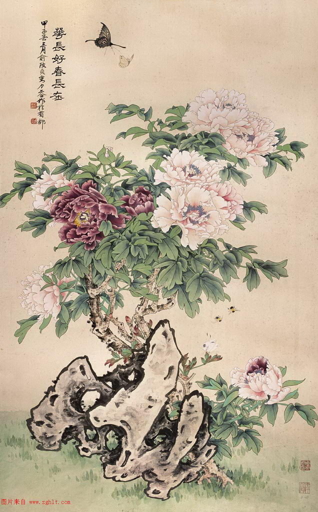 精美的俞致贞工笔画艺术作品