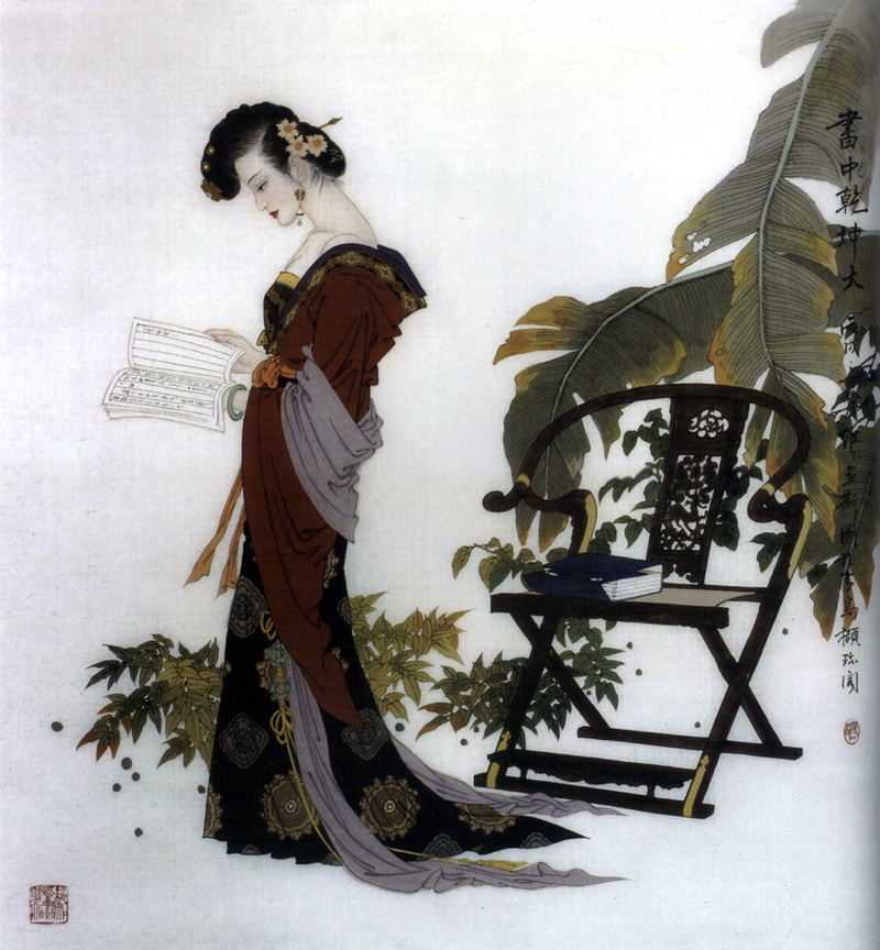 唯美的中华画笔神韵绘画作品