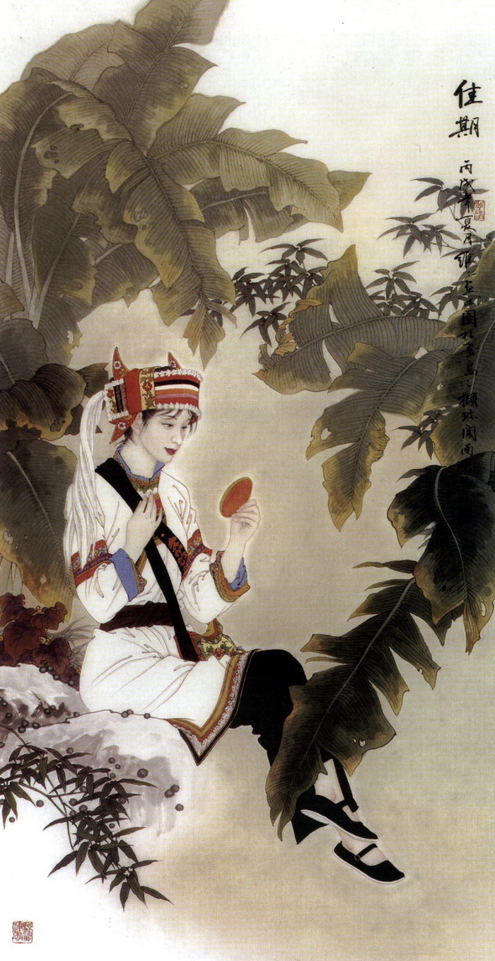 唯美的中华画笔神韵绘画作品