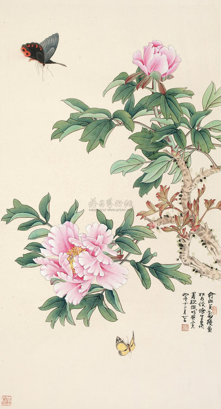 精美的俞致贞工笔画艺术作品