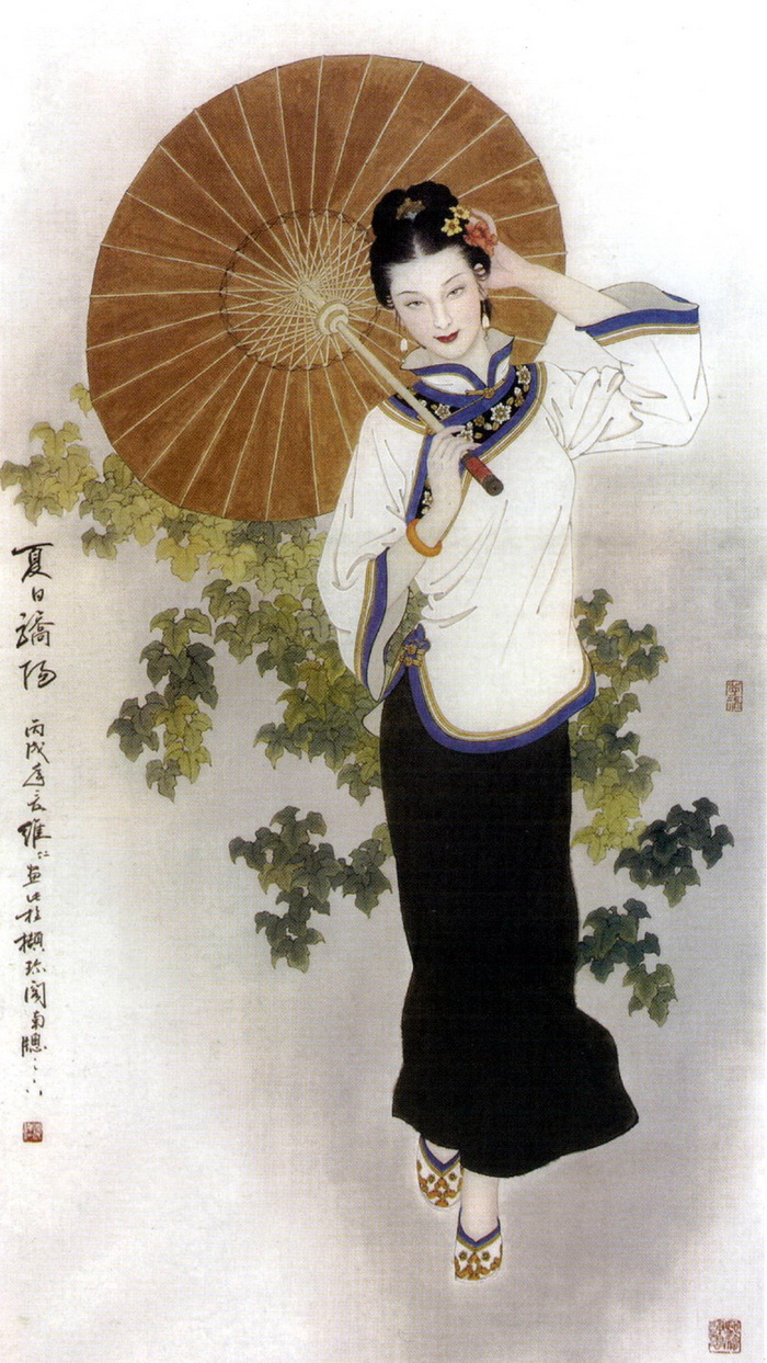 唯美的中华画笔神韵绘画作品