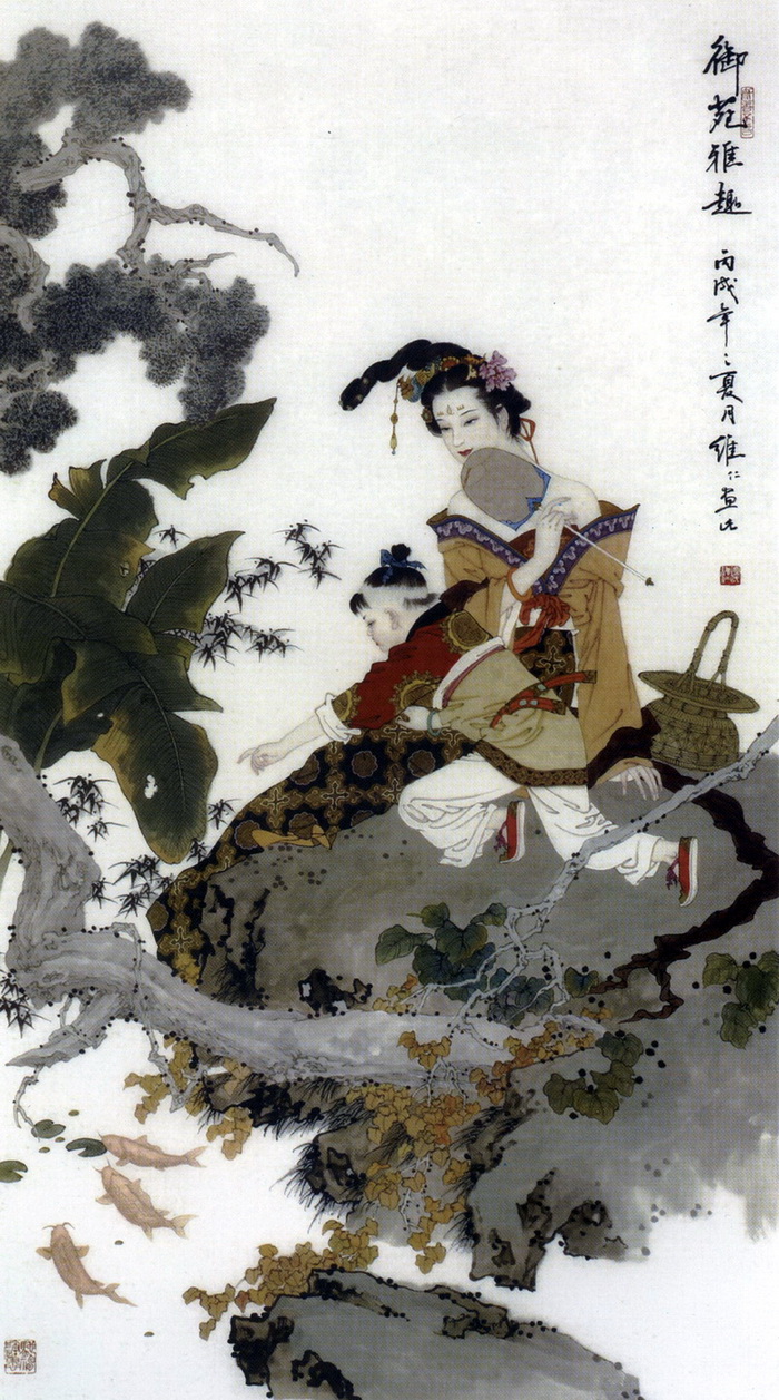 唯美的中华画笔神韵绘画作品
