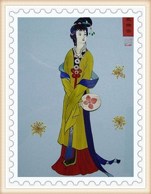 精美的中国传统人物麦秆画艺术