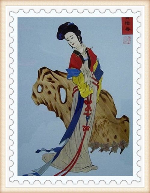 精美的中国传统人物麦秆画艺术